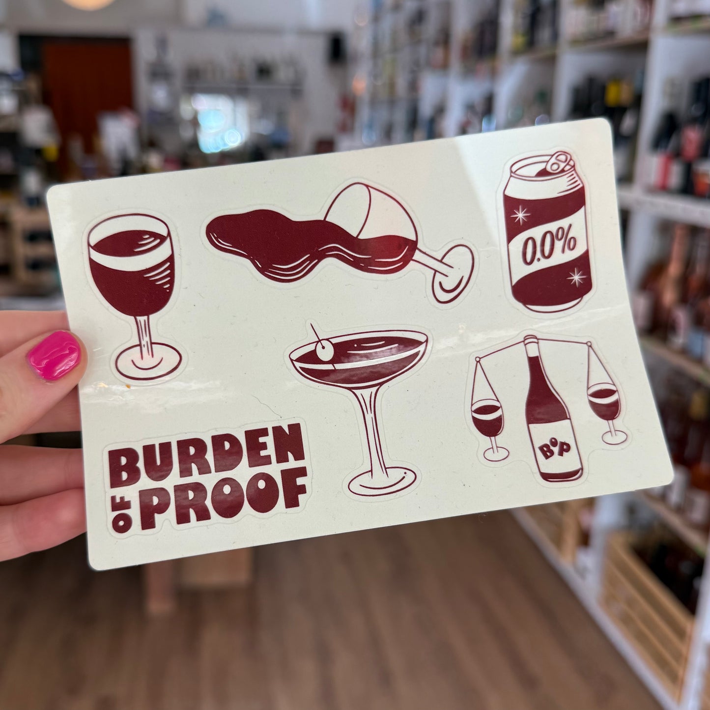 Burden of Proof Sticker Sheet