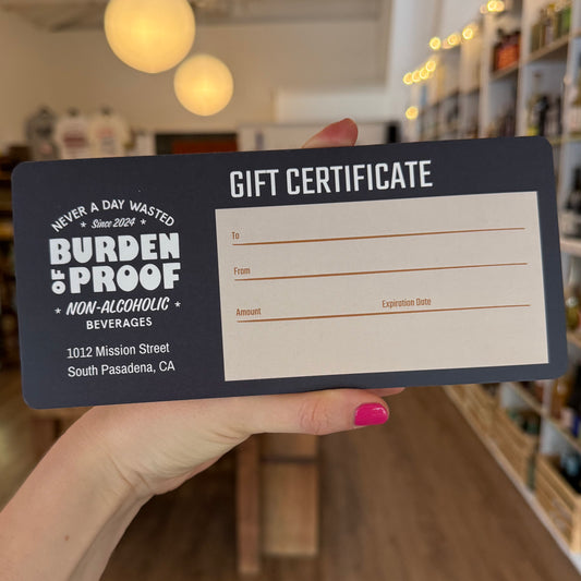 Burden of Proof Gift Card