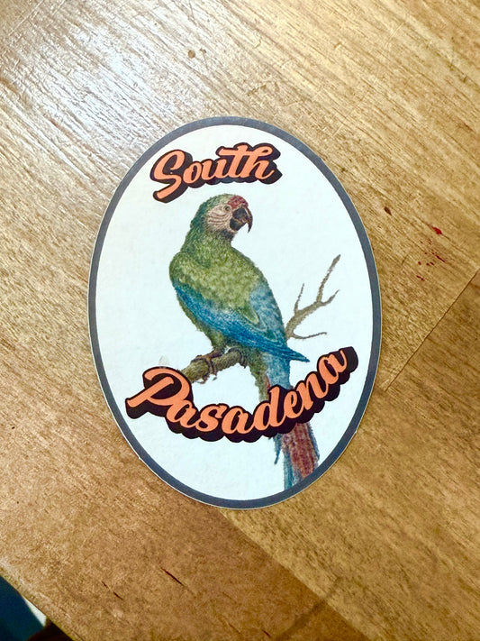 South Pasadena Parrot Sticker